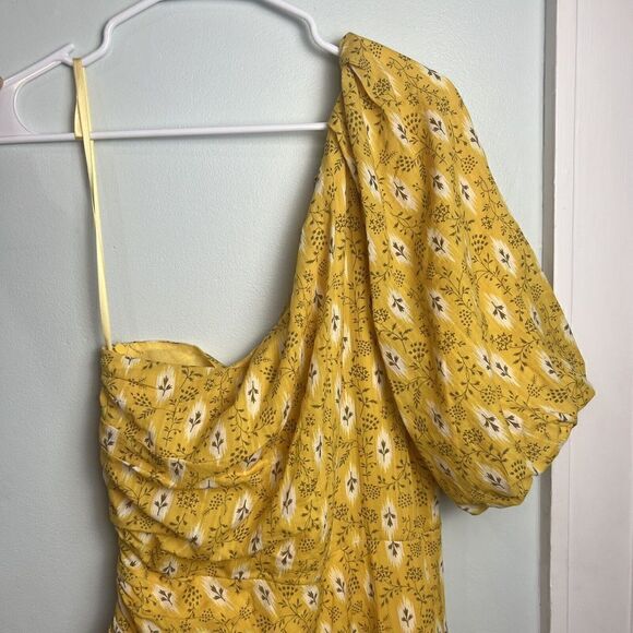 VERONICA BEARD Women's Maxi Dress Size 8 Virginia Off Shoulder Floral Yellow - Picture 5 of 16